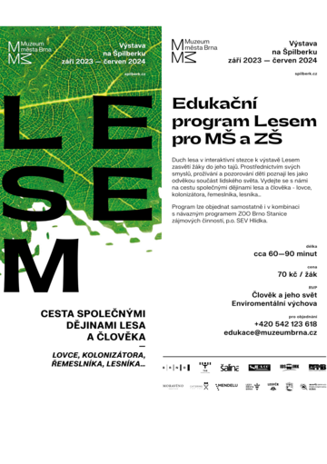 Výstava "Lesem" na hradu Špilberk navazující na naše výukové programy